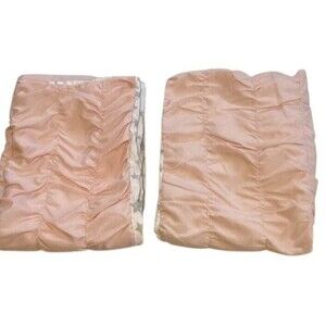 Dusty Pink Silver Stars Pillow Case Kohls Ruched Gathered Lot 2 Standard Sonoma